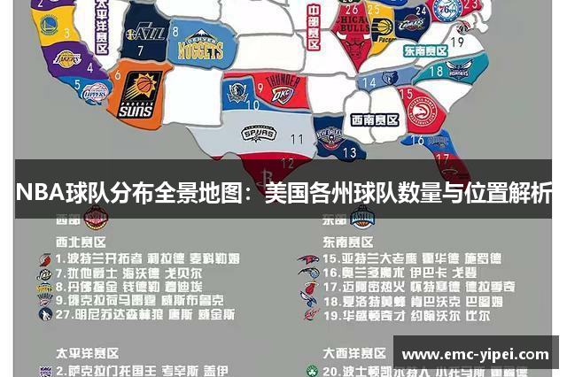 NBA球队分布全景地图：美国各州球队数量与位置解析